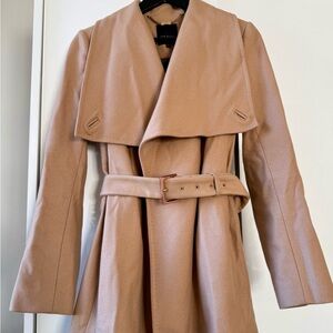 Ted Baker Wool Tan Trench Coat